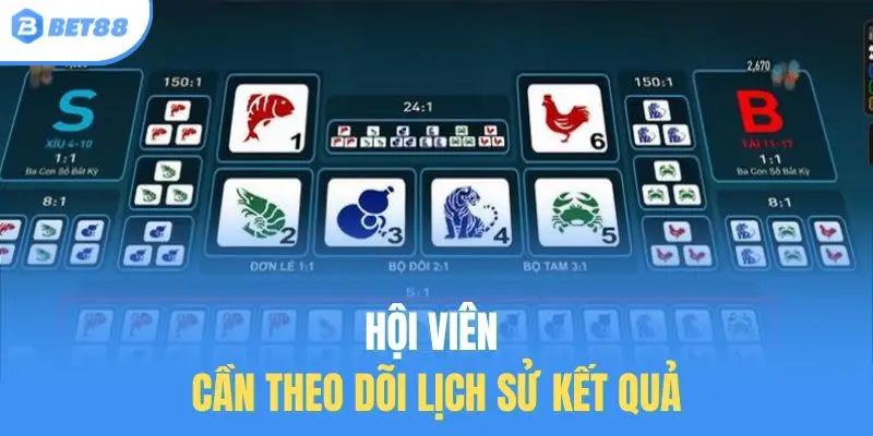 Hội viên cần theo dõi lịch sử kết quả